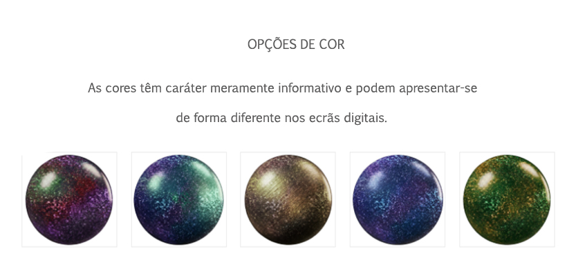 opções de cor chameleon